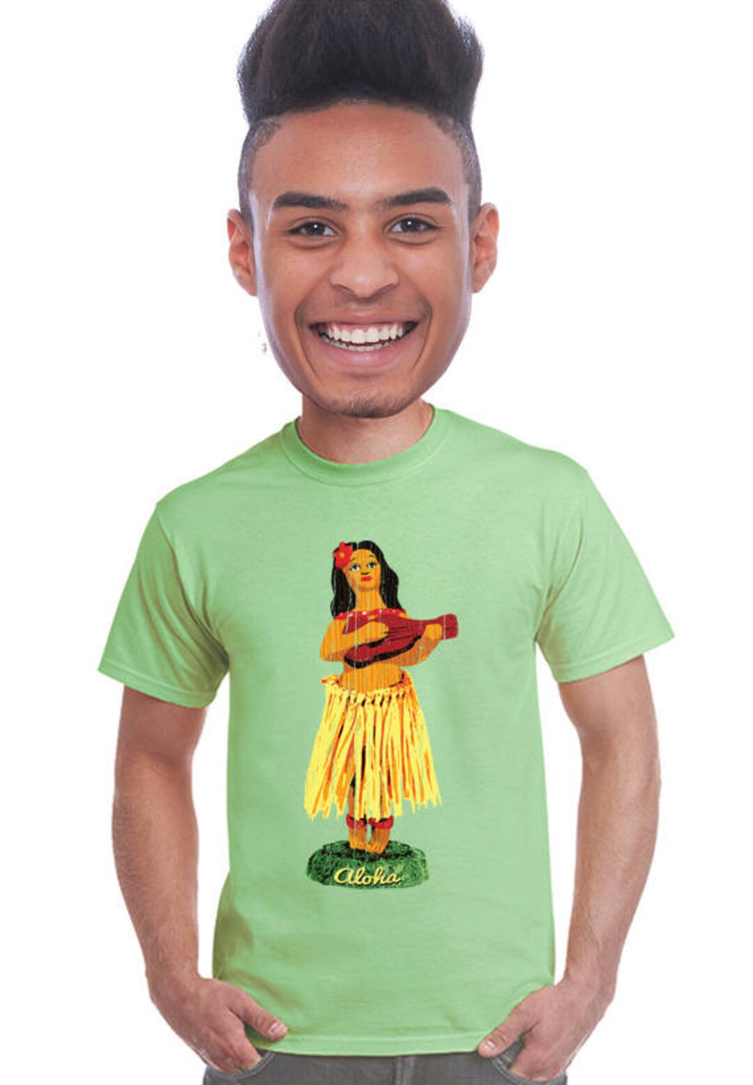 Hula Girl Tshirt, Hula Girl, Dancing Hula Girl, Hawaiian Design