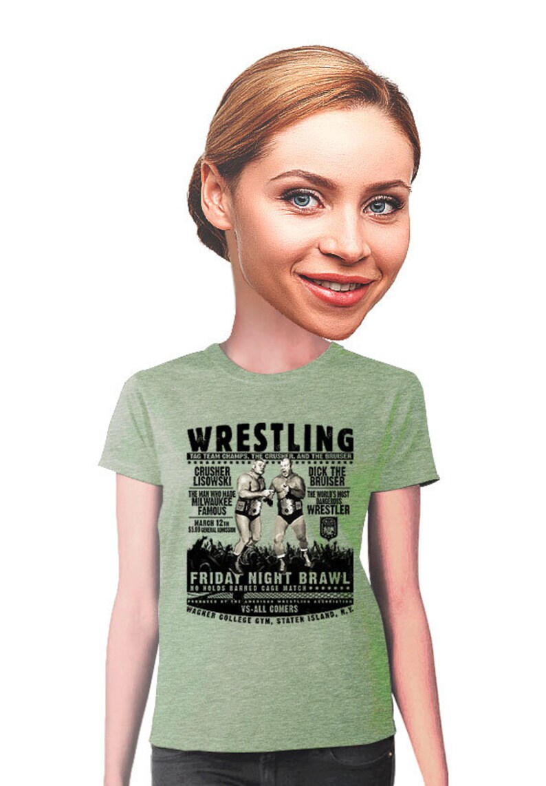 Wrestling tshirt old school retro tee The crusher the Etsy
