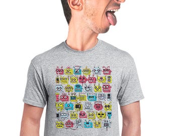 robot t-shirt, funny robot tee, gift for geeks, robot graphic tee, for student, nerd, t-shirt, geeky robot shirt, indie tee, robotics, s-4xl