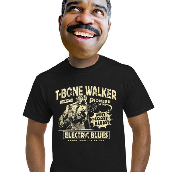 T-Bone Walker, blues t-shirt, blues music, band t-shirt, rock t-shirt, music tee, blues guitar, gift for musician, fans the of blues, s-4xl