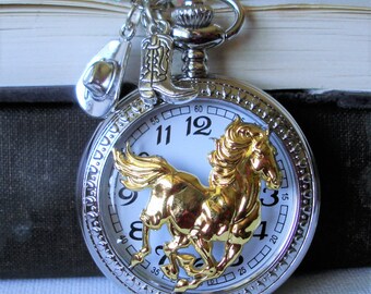 Horse pocket watch | Etsy