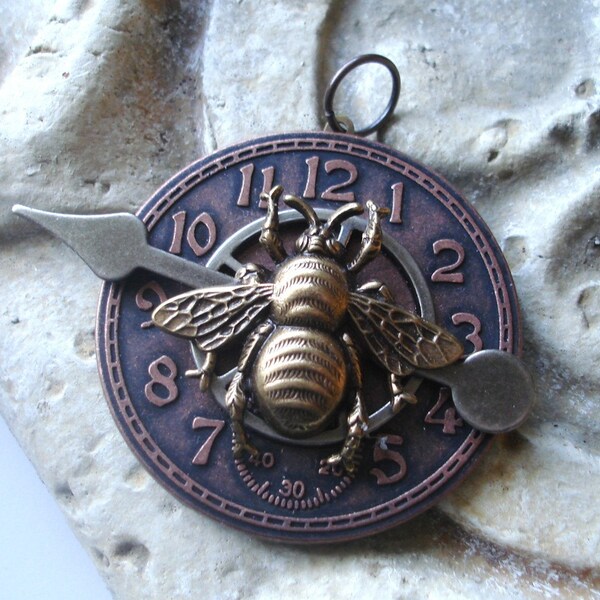 Bee Steampunk Pendant for necklace