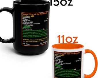 Sacred Mug of the Tea Brewer – MMORPG Gaming Coffee Mug