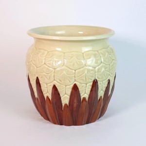 Bassano Vintage Keramik Übertopf in Ananasform - Mid-Century Keramik aus Italien