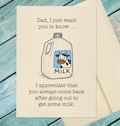 Appreciating Dad Card / Card For Dad / Father's Day Card / Dad Birthday Card / Funny Card / Custom Option Card