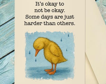 Encouraging Card / Supporting a Friend / Uplifting / You've Got This / It's OK to not be OK / You're In My Thoughts / Custom Option Card