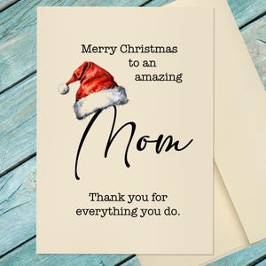 Mom Christmas Card / Christmas Card For Mother / Child to Mom Christmas Card / Custom Christmas Card