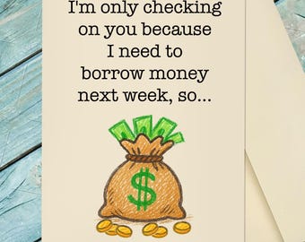 Funny Get Well Card / Get Well Soon / Because You're Sick / Get Well Card / Custom Option Card