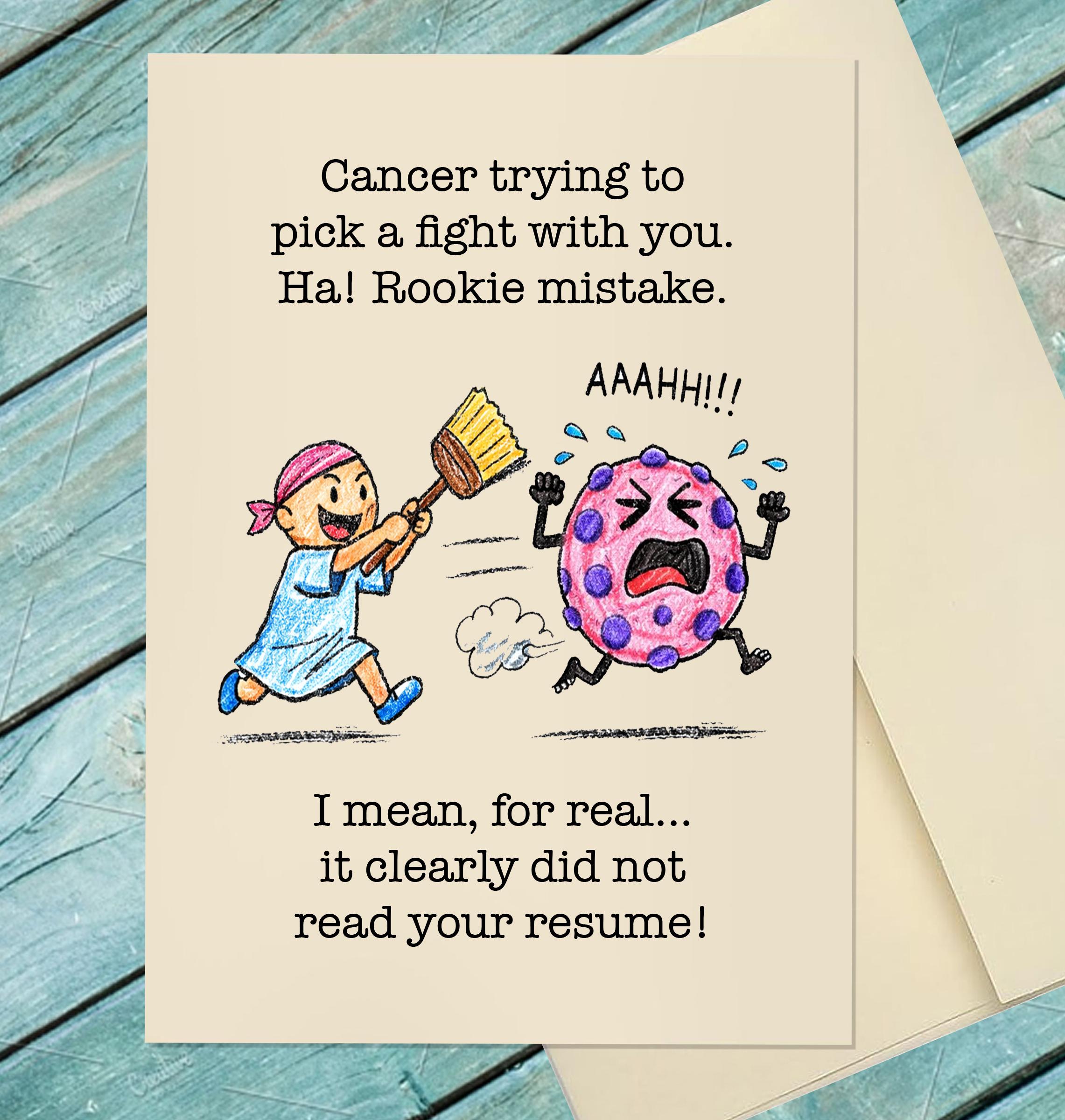 Uplifting Card for Cancer Patient / Humorous and Uplifting Card ...