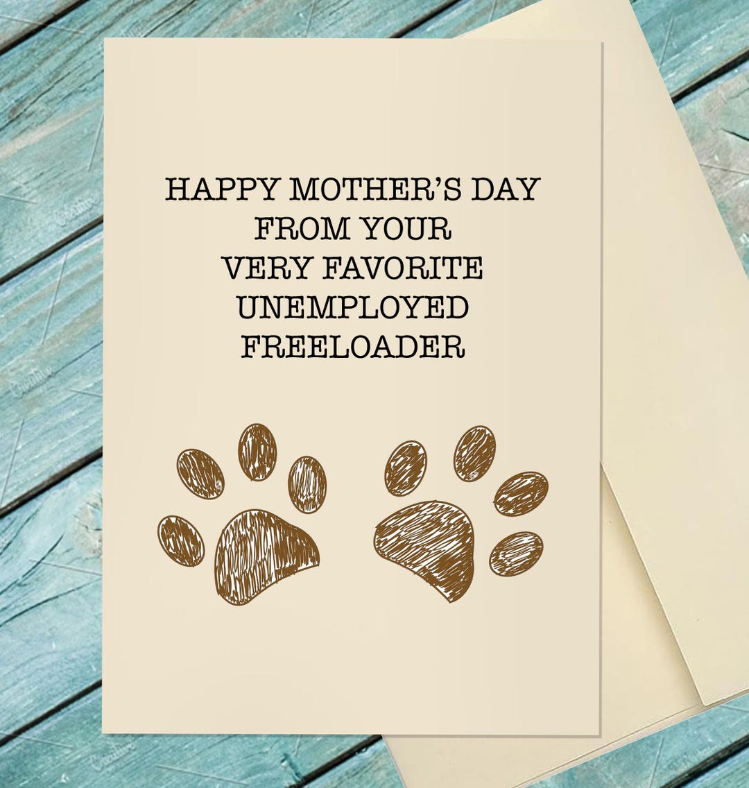 Mother's Day Dog Mom Card / Mother's Day / Dog Card / Dog Mom / Custom ...
