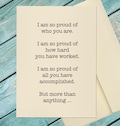 Proud of You Card / Good Job / Well Done / Congratulations Card / You Did It! / Graduation / Custom Option Card