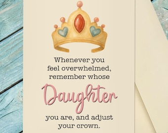 Appreciating Daughter Card / Empowering Daughter Card / Card for Daughter / Custom Option Card