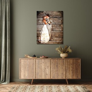 5 year Anniversary, 5th Anniversary,  5th Anniversary Gift Wedding Picture Gift Wood Print, Home Decor, Gift From Wife