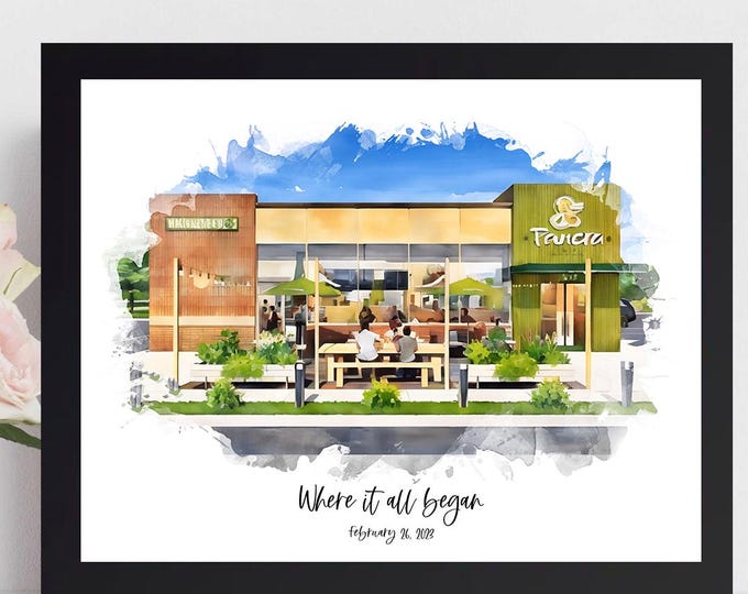 First Date Drawing: Our First Date Painting