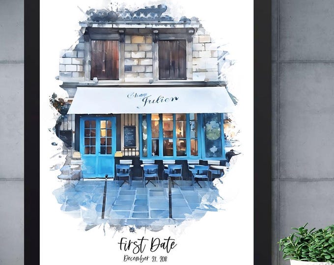 First Date Drawing: Our First Date Painting