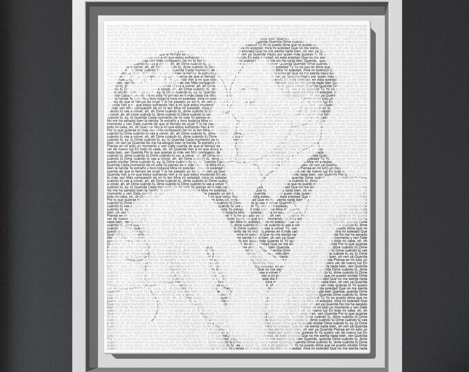 2nd Anniversary Cotton Gift Personalized First Dance Lyrics Art: 1st Anniversary Paper Gift