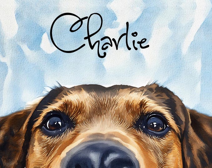 Custom Pet Portrait Watercolor