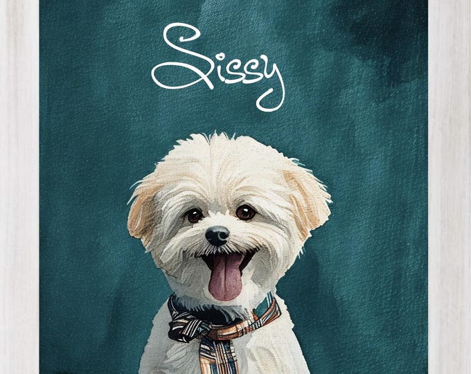 Custom Watercolor Pet Portrait