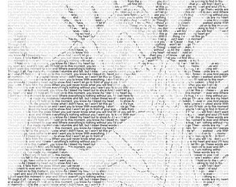 NUR DIGITALE DATEI Personalisierte Hochzeit Gelübde Songtexte Fotogeschenk