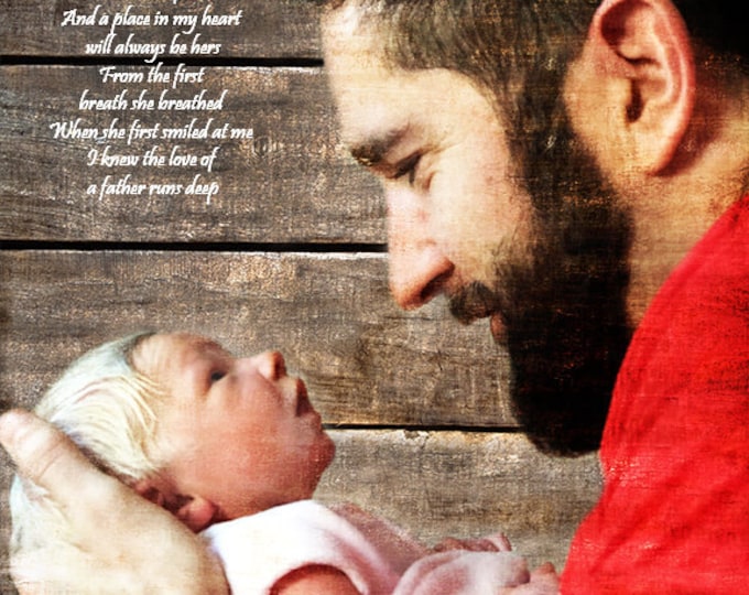 First Fathers Day Gift  Family Portrait  First Fathers Day Gift Gift From Daughter Gift From Son Gifts For Dad Father Gift
