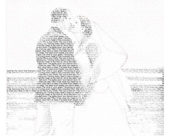 1st Anniversary Gift First Dance Lyrics First Dance Songs Wedding Vow Art Wedding Song Lyrics Paper Anniversary on Paper 8.5x11