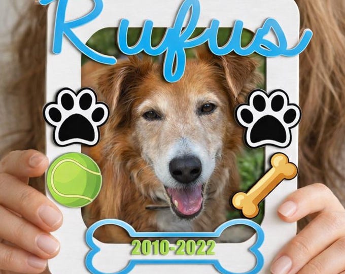 Personalized Wood & Acrylic Baby or Pet Frame