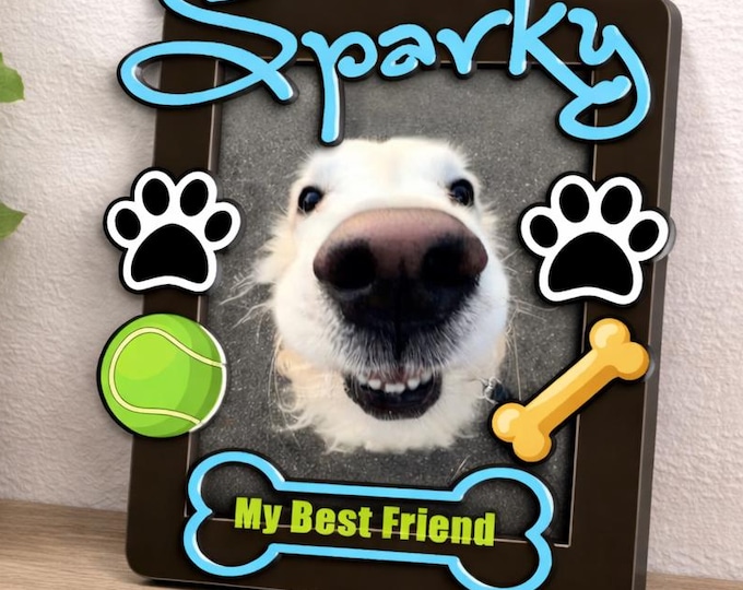 Personalized Wood & Acrylic Baby or Pet Frame