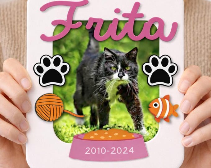 Personalized Wood & Acrylic Baby or Pet Frame