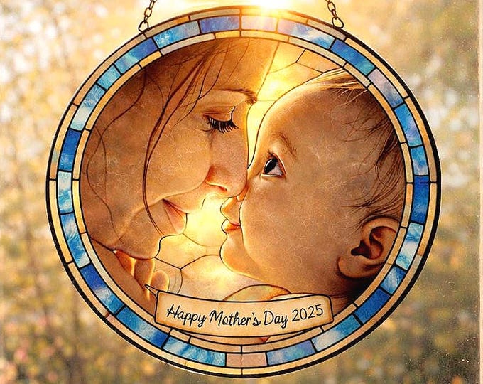 Personalized Dog Memorial Stained Glass Suncatcher, Christian Custom Pet Loss Gift, Rainbow Bridge Dog Portrait, Dog Sympathy Gift