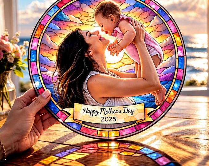 Personalized Dog Memorial Stained Glass Suncatcher, Christian Custom Pet Loss Gift, Rainbow Bridge Dog Portrait, Dog Sympathy Gift