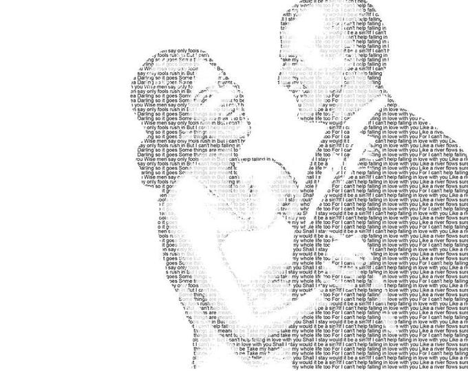 Custom Wedding Song Lyrics Art Print: First Dance Photo Gift (8.5x11)