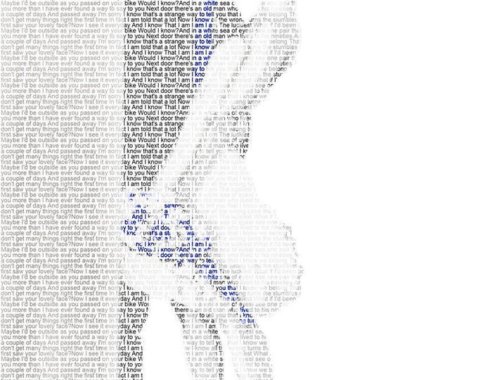 1st Anniversary Gift First Dance Lyrics First Dance Songs Wedding Vow Art Wedding Song Lyrics Paper Anniversary on Paper 8.5x11