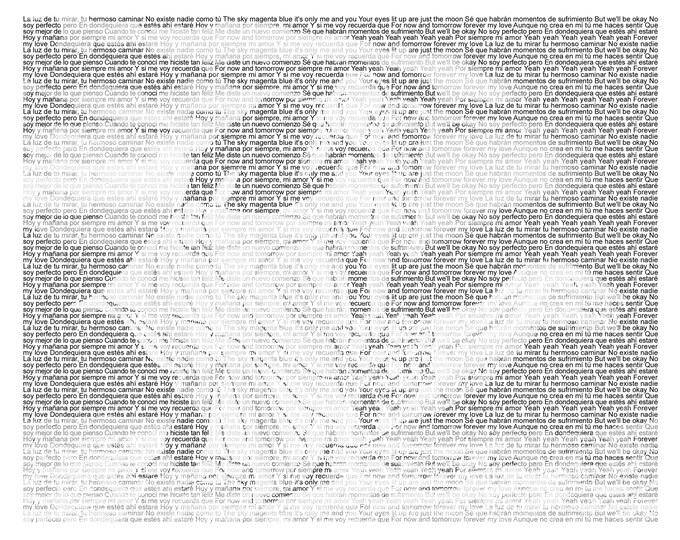 Personalized Lyrics Portrait, First Anniversary Gift on Heavyweight Paper