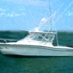 Custom Boat Oil Painting Boating Gifts Photo Gift Christmas Photo Gift Boat Painting Gift For Him Canvas Art Home Decor Wall Art  20x24