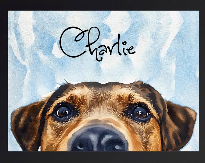 Custom Pet Portrait Watercolor