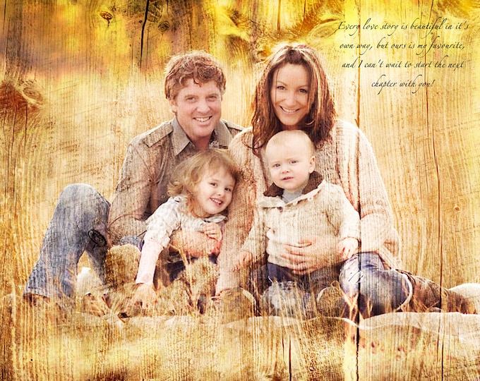 Custom Family Portrait Rustic Home Decor Couple Portrait Gift For Couple Art Print Gift For Him Wall Art Home Decor Bedroom Decor