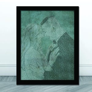 Personalisierte Erster Tanz Songtexte Kunst: Papiergeschenk zum 1. Jahrestag Bild 4