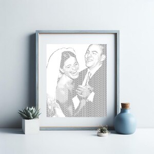 Personalisierte Erster Tanz Songtexte Kunst: Papiergeschenk zum 1. Jahrestag Bild 8