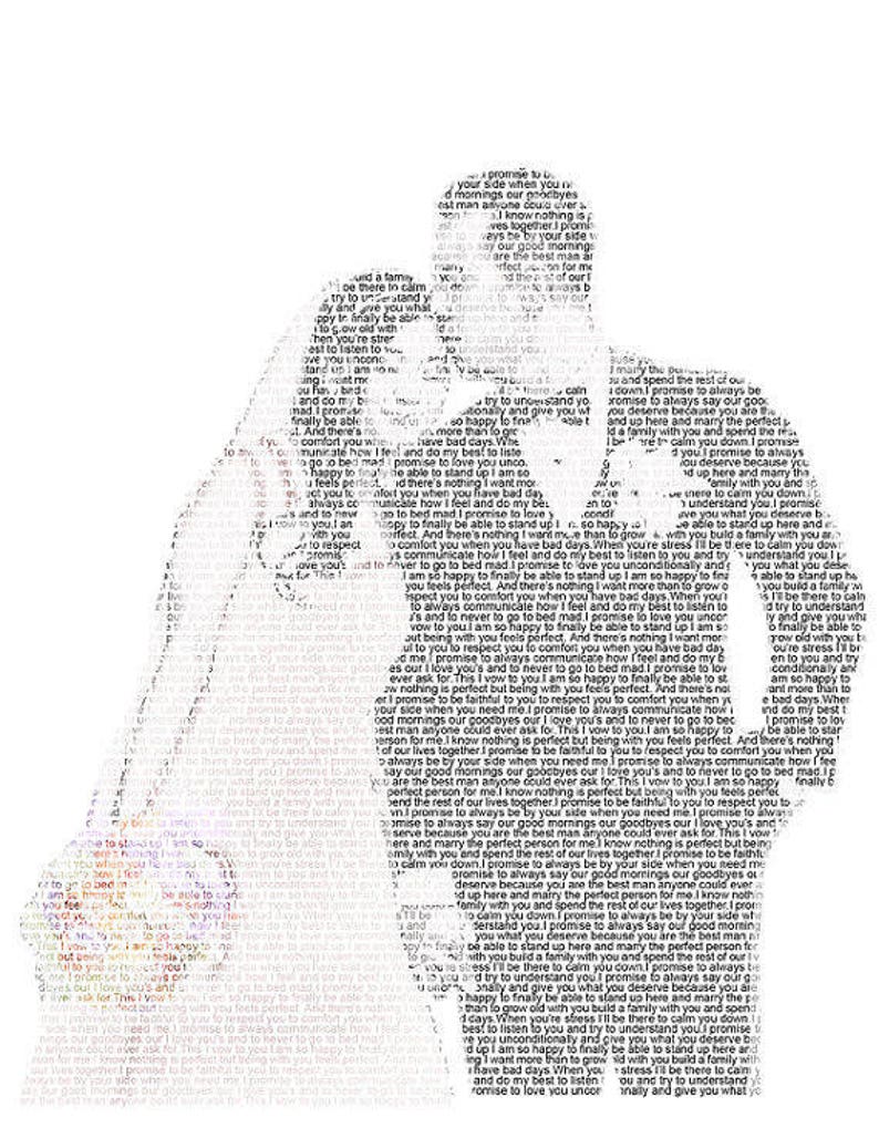 1st Anniversary First Dance Lyrics Wedding Vow Art Paper Anniversary Gift Wedding Song Lyric Photo Gift on Art Paper 8.5x11 image 4