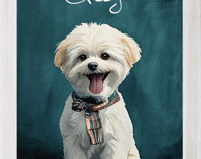 Custom Watercolor Pet Portrait