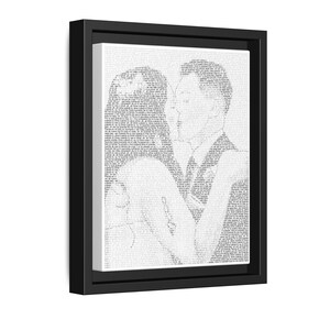 Personalisierte Erster Tanz Songtexte Kunst: Papiergeschenk zum 1. Jahrestag Bild 20