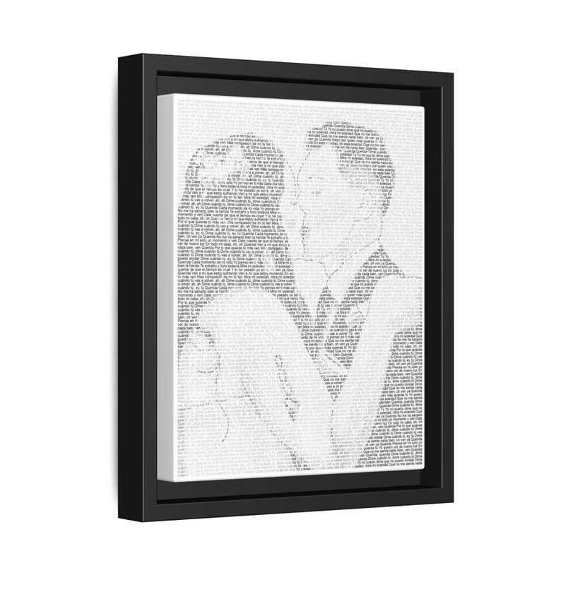 Personalisierte Erster Tanz Songtexte Kunst: Papiergeschenk zum 1. Jahrestag Bild 20