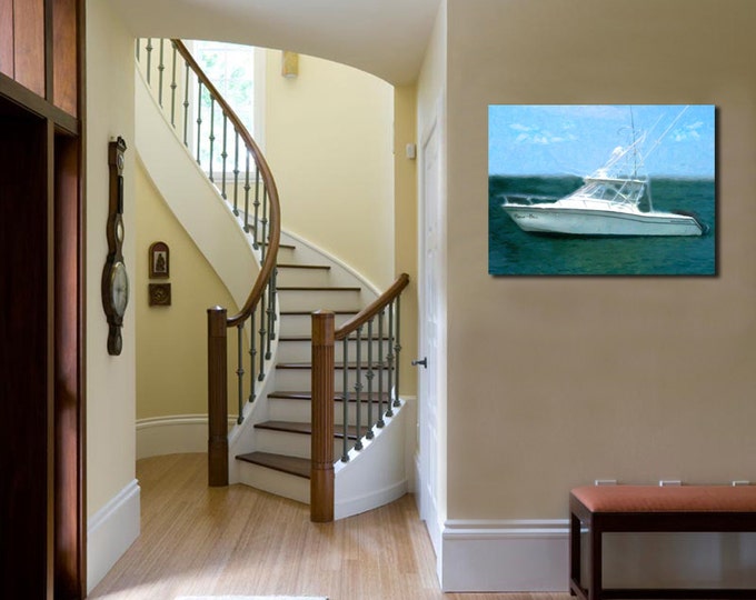 Custom Boat Oil Painting Canvas Decoration Wall Art 20x24