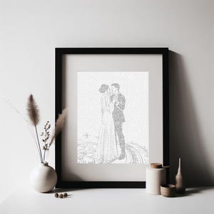 Personalisierte Erster Tanz Songtexte Kunst: Papiergeschenk zum 1. Jahrestag Bild 9