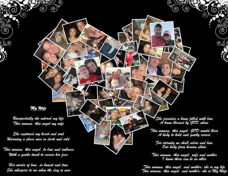Download Disney Collage Mickey Mouse Ears Custom Canvas Mosaic ...