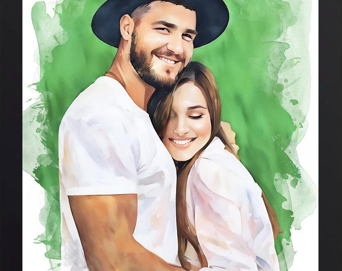 Custom Family Portrait : Watercolor Painting