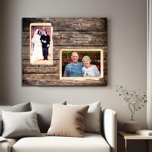 Parents 50th Anniversary Gift Golden Anniversary Gifts For Parents Parents Anniversary Gift 50 Years Of Marriage 50 Years Ago 16x20