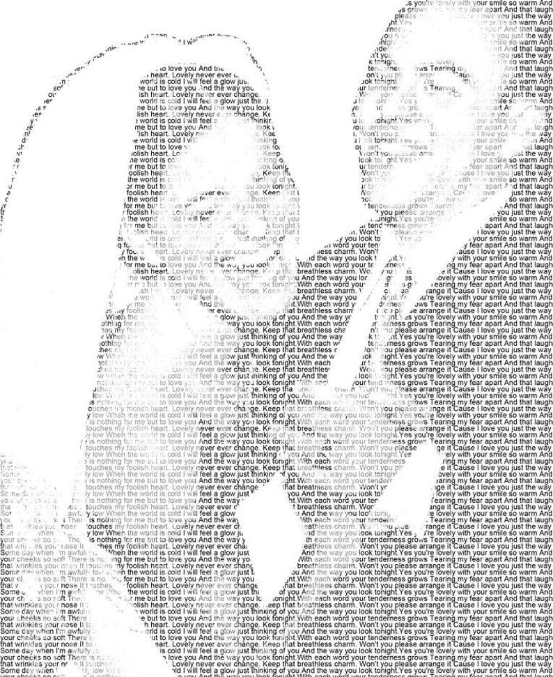1st Anniversary First Dance Lyrics Wedding Vow Art Paper Anniversary Gift Wedding Song Lyric Photo Gift on Art Paper 8.5x11 image 2