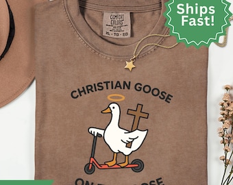 Christian Goose T-Shirt: Comfort Colors Unisex Faith Tee