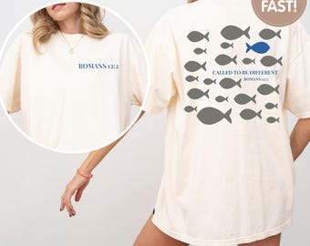 Camiseta cristiana "Llamado a ser diferente" de Romanos 2:12 - Regalo inspirador para él